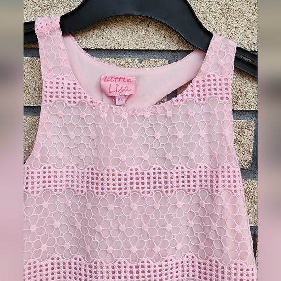 Little Lisa Pink Sleeveless Kids Dress 6X - Picture 8 of 14